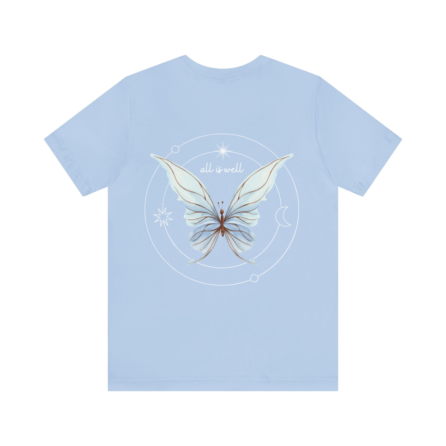 All Is Well T-Shirt: Baby Blue