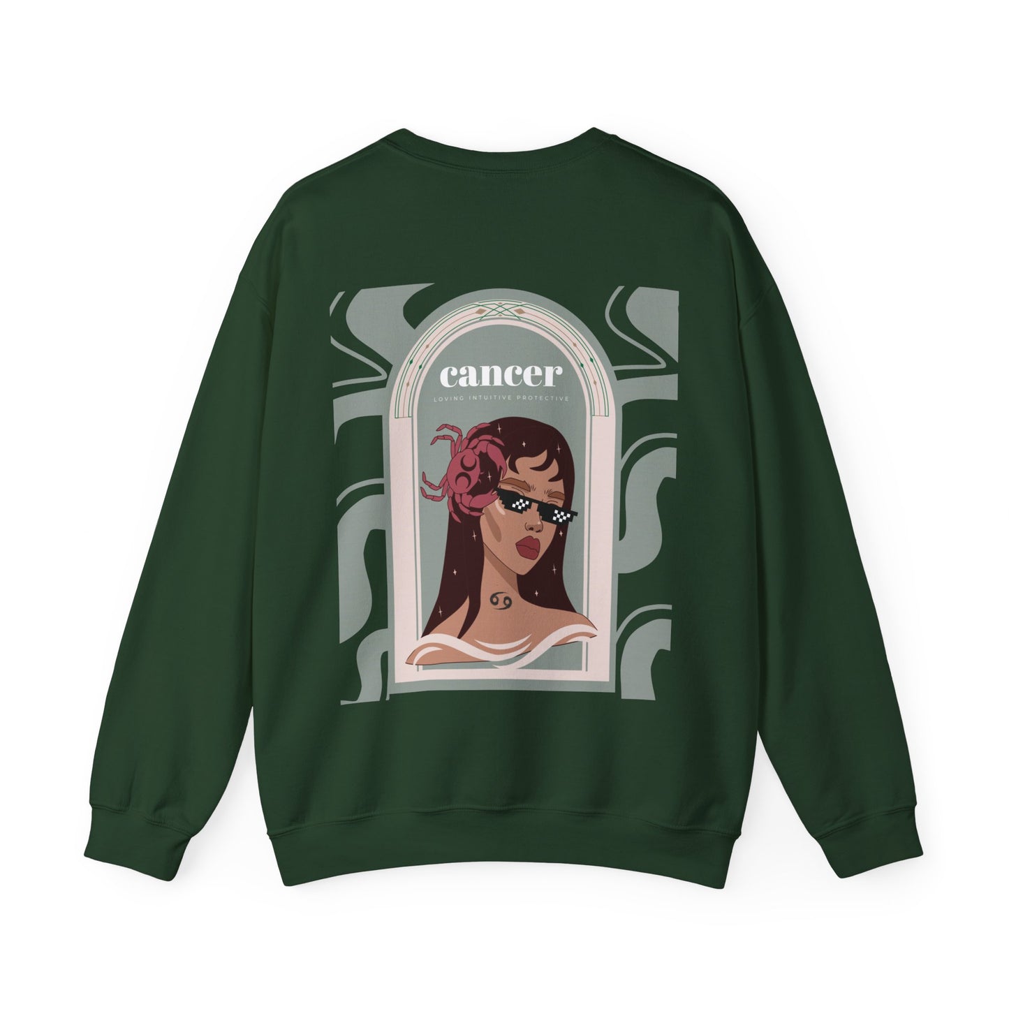 Cancer Sweatshirt: Forest Green