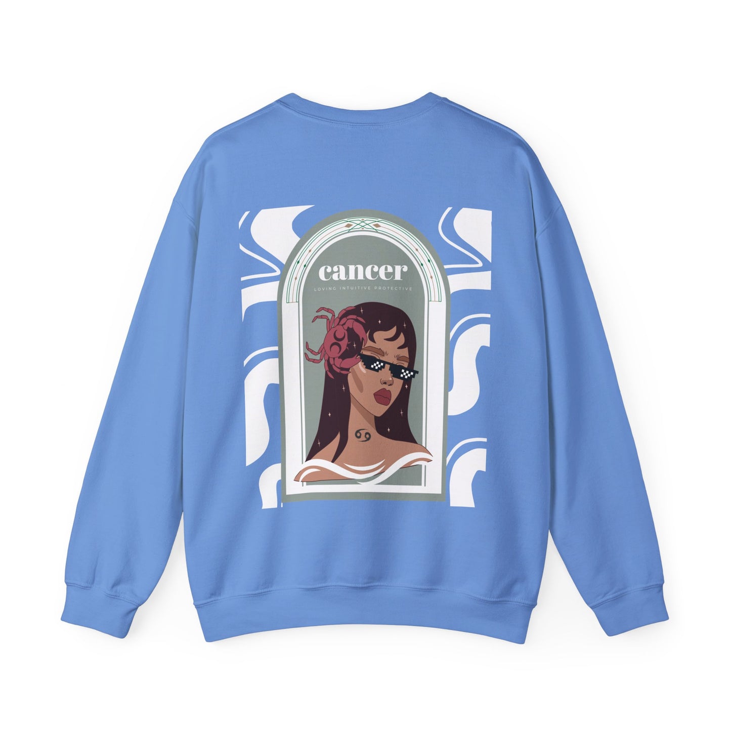 Cancer Sweatshirt : Carolina Blue