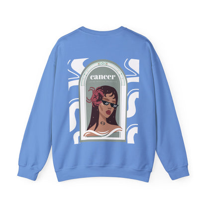 Cancer Sweatshirt : Carolina Blue