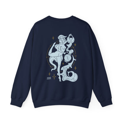 Aquarius Sweatshirt: Navy Blue