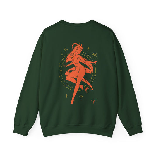 Aries Sweatshirt: Forest Green