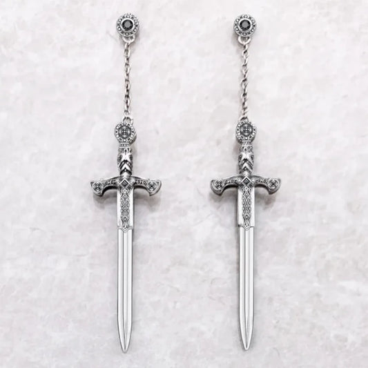 Dangle Sword Earrings