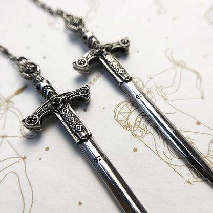 Dangle Sword Earrings