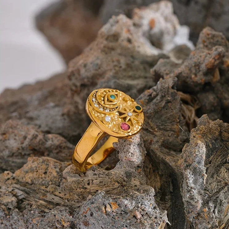 Celestial Gold Ring