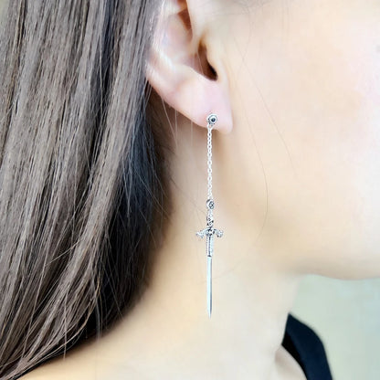 Dangle Sword Earrings