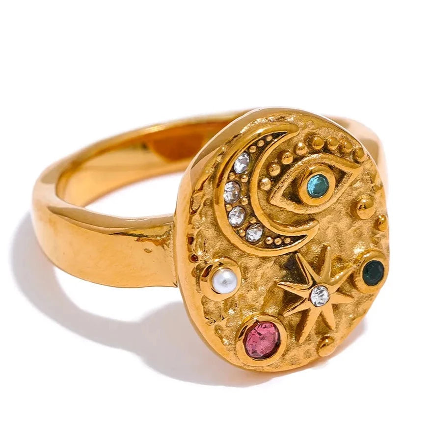 Celestial Gold Ring